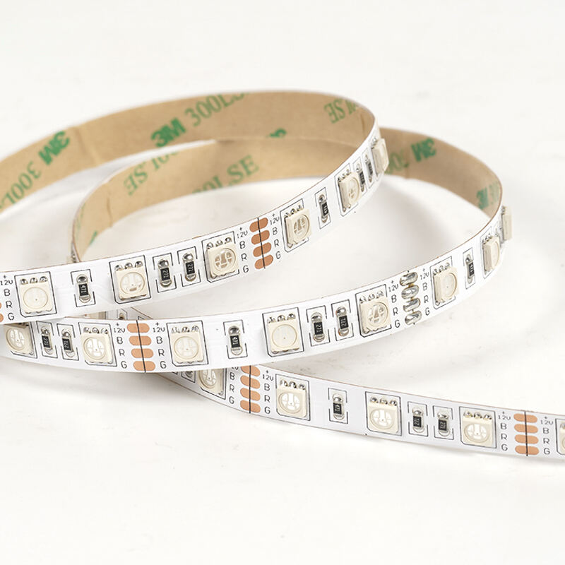 High Brightness Energy Saving SMD5050 60led/m DC12V 10mm Cuttable LED Lamp LED Flexible RGB Strip Lights