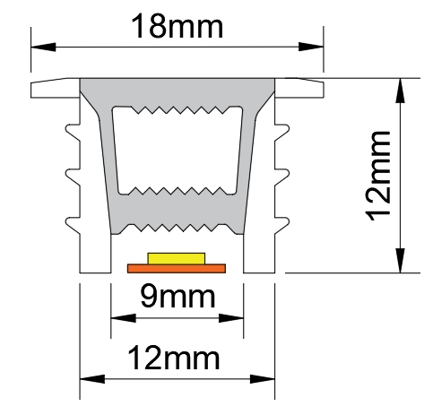 silicone neon cover top view 1212mm lwtg1212 7-1