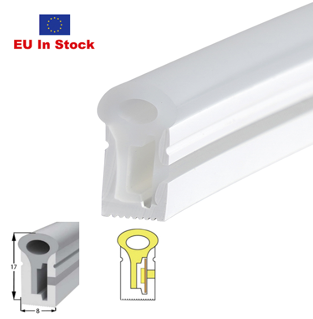 Silikonový neon Flex boční pohled 8*17MM LWTG0817-1