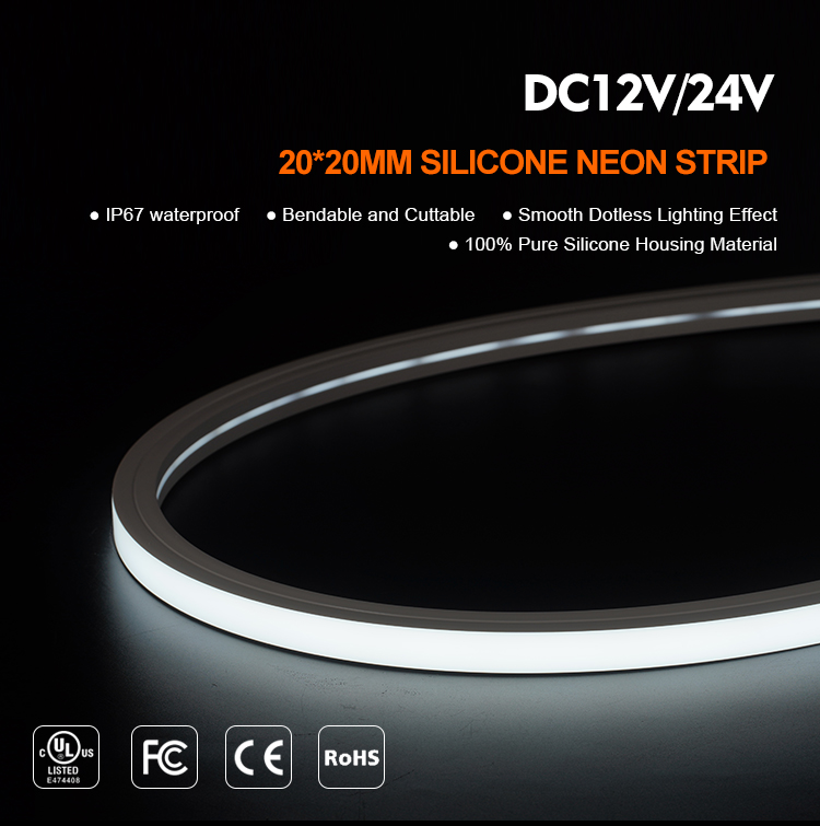 silicone neon flex top view 2020mm lwtg2020 3593-2
