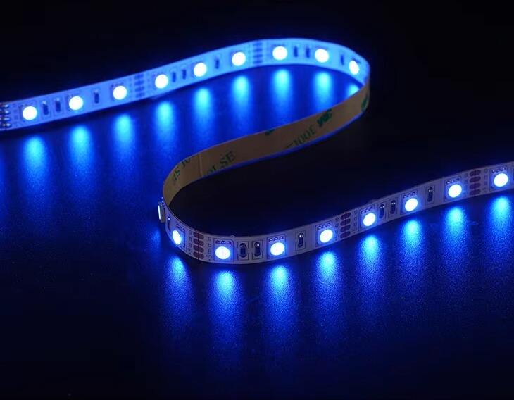 High Brightness Energy Saving SMD5050 60led/m DC12V 10mm Cuttable LED Lamp LED Flexible RGB Strip Lights manufacture