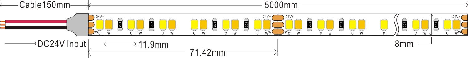 m dc24v cct 8mm for room decoration-0