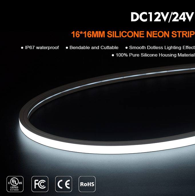 silicone neon tube flex side view 1616mm lwtg1616 3-2