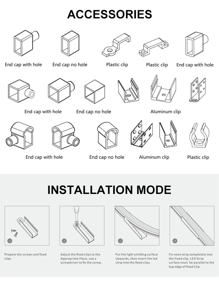 silicone neon flex top view 1313mm lwtg1313 1607-4
