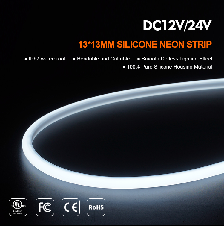 silicone neon flex top view 1313mm lwtg1313 1607-2