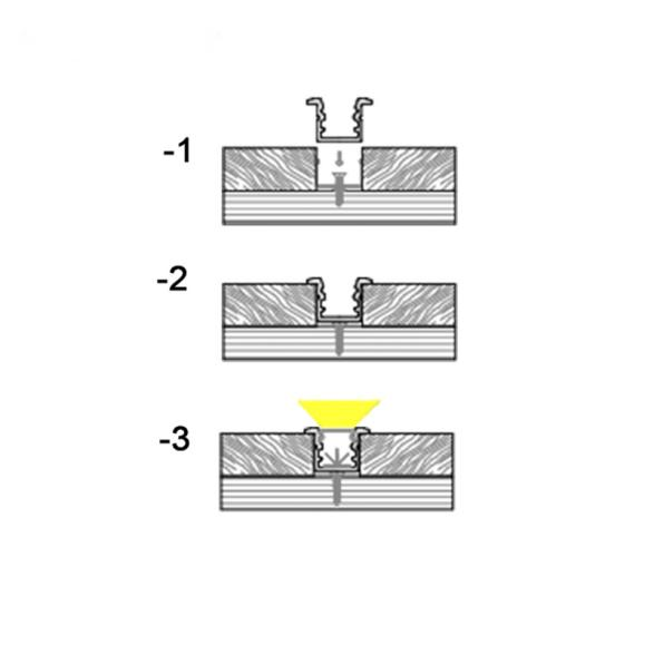 led profile 89mm lw 0809e74-1