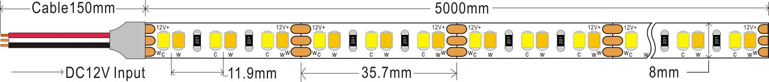 m dc12v cct 8mm for indoor decoration-0