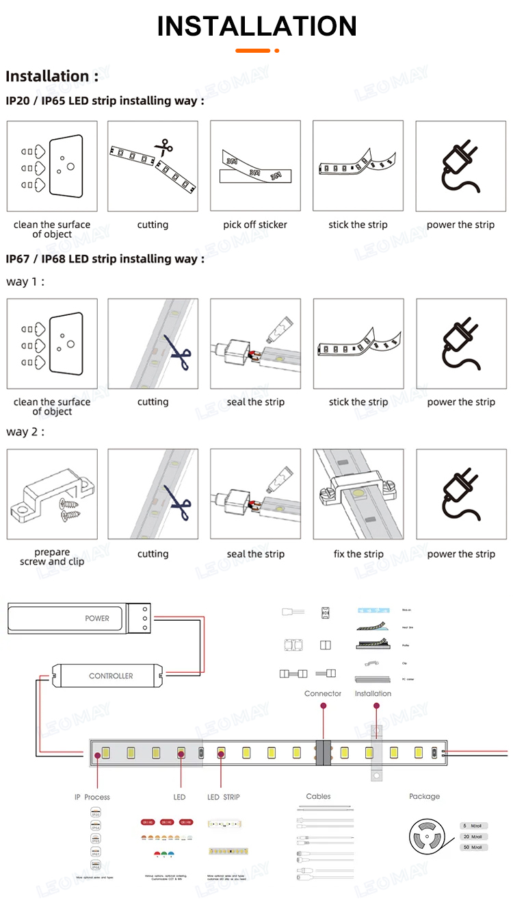 m dc24v 10mm single color for wall decoration-8