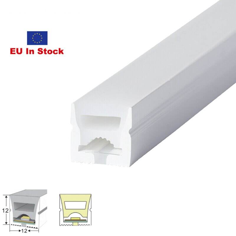 Szilikon neon flex oldalnézetben 12×12 mm LWTG1212-1