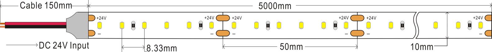 m dc24v 10mm single color for stairs-0