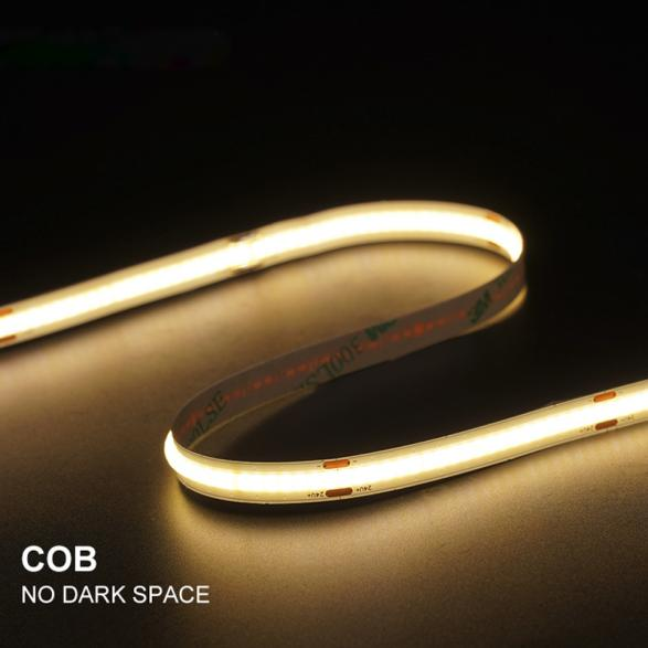 Flexibilní LED pás SMDCOB, 24 V, 378 LED/m, 8 mm, dekorativní osvětlení