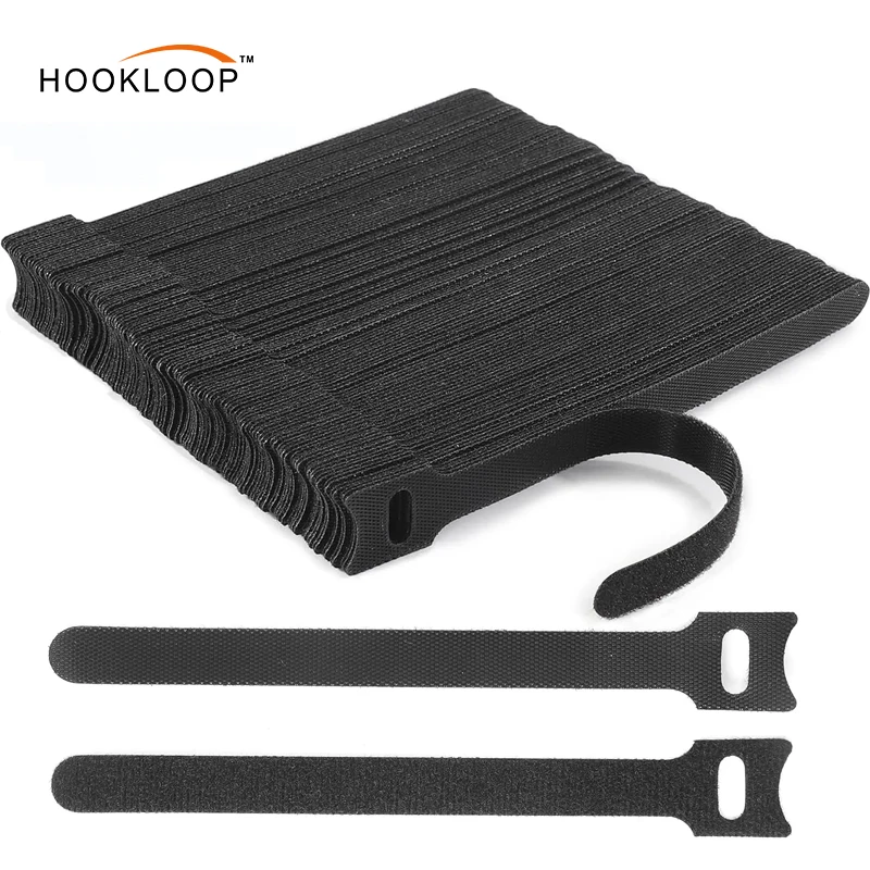 Hook and Loop Strap Fastener Cable Organizer Colorful Reusable Cable Ties