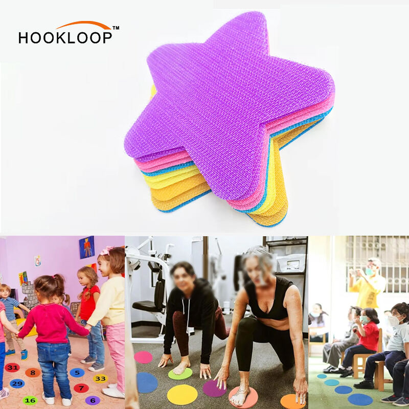 Carpet Mark Markers Numbers Circle Spot Markers Round Figure 1 to 36 Colorful Reusable Nylon Hook and Loop Fastener