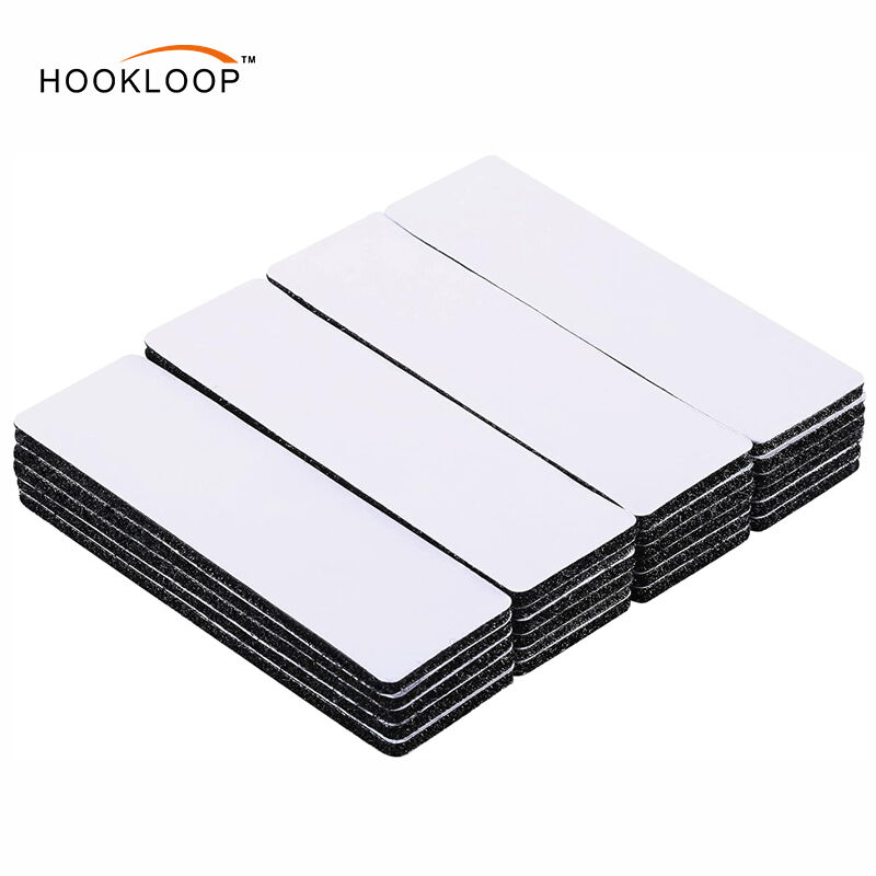 30Ft x 1 Inch Hook and Loop Strips with Adhesive – 2 Rolls Heavy Duty Hook and Loop Tape with Backing for Home, Office, School, and Crafting Projects, White