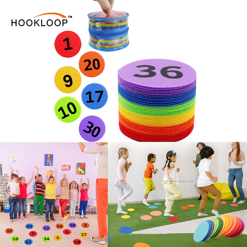 Customized Size and Color Carpet Mark Markers Numbers Loose Created Resources Dot for Carpet Wait Line up Social Distancing