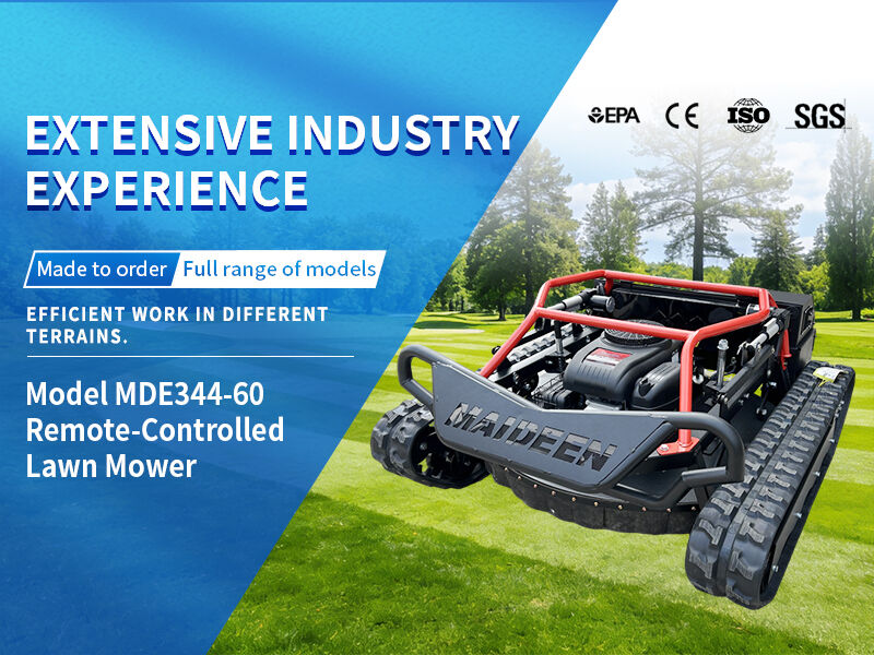 Rasator robotic cu telecomandă și bandă de rulare: Ideal pentru tunsul peluzelor în pantă abruptă