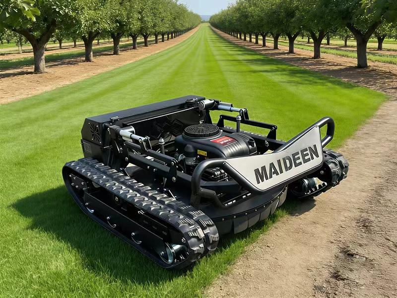 How remotecontrolled lawn mower saves time on lawn care
