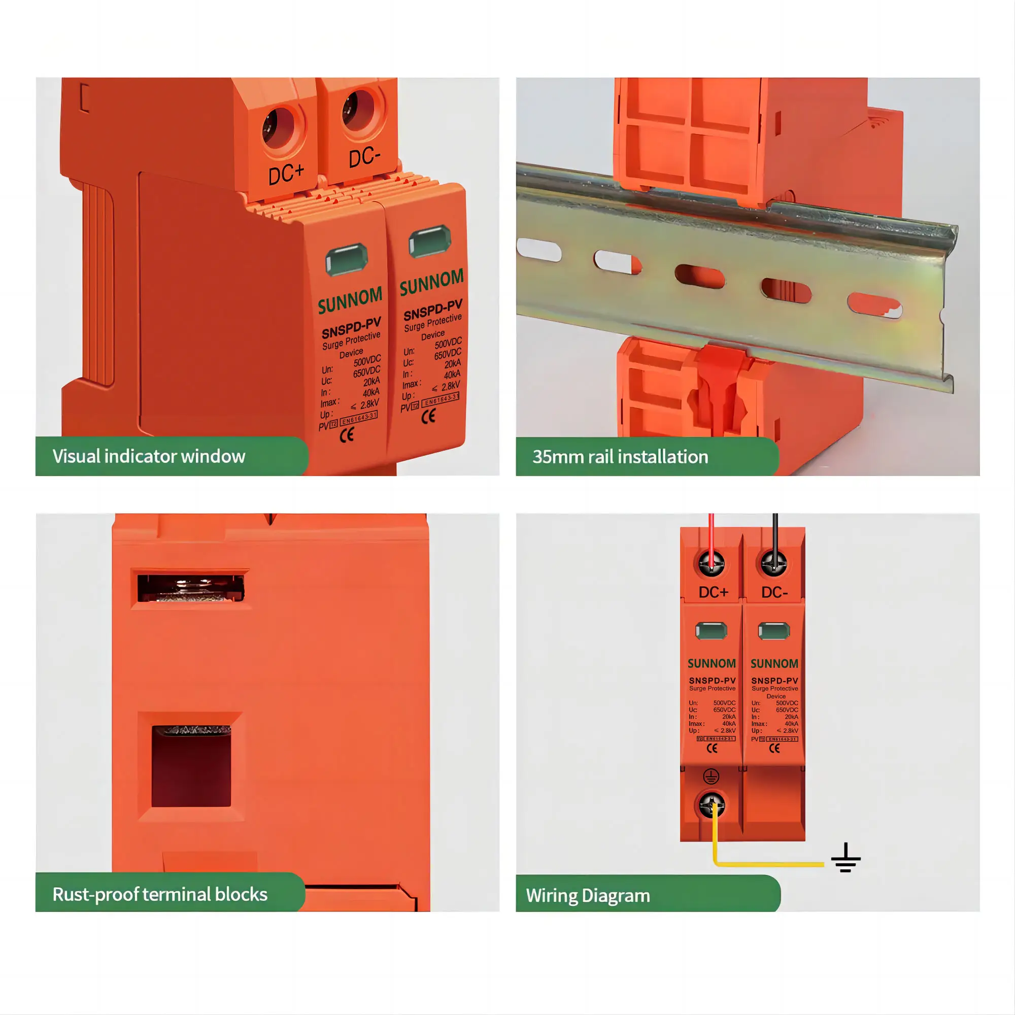 How to integrate surge protection within a combiner box design?
