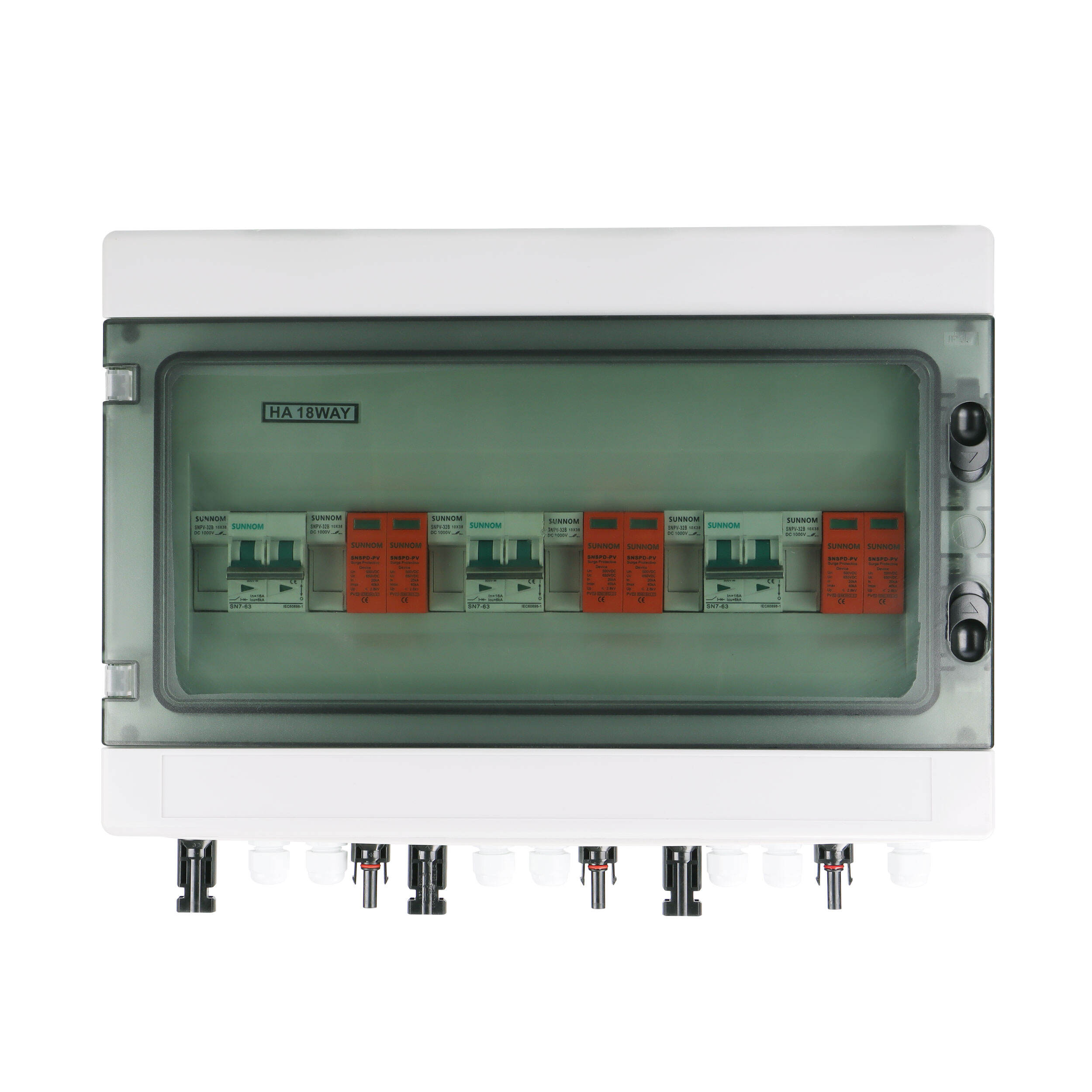 3 IN 3 OUT 500V Aurinko PV DC -yhdistyslaatikko