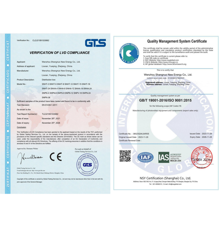 SNBG IP66 Distribution Box manufacture