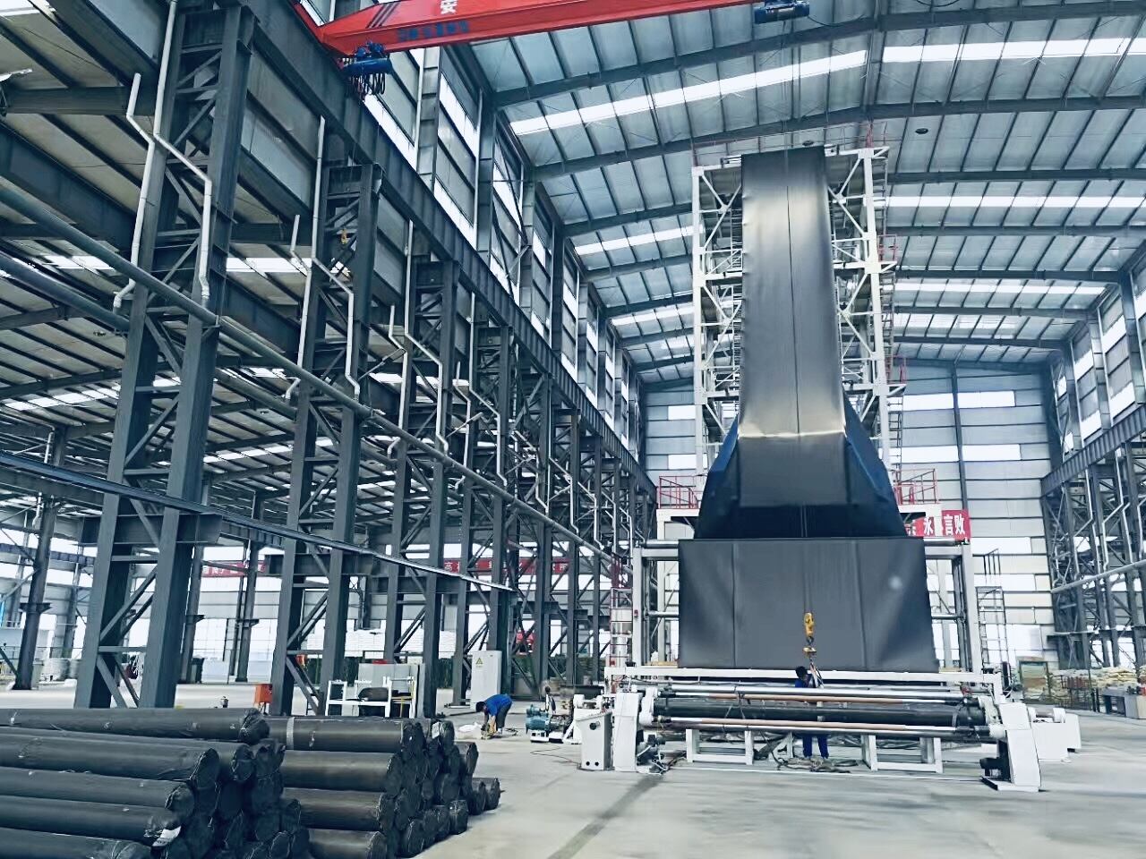 Linha de Extrusão de Geomembrana de Alto Desempenho e Alta Produtividade.