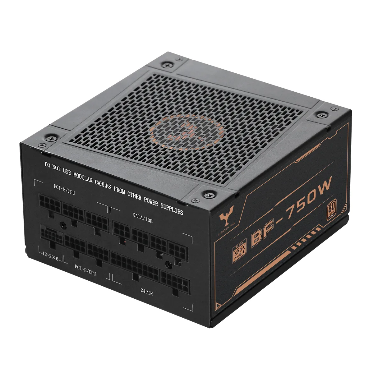 Jaká je účinnost zdroje napájení o výkonu 750 W?