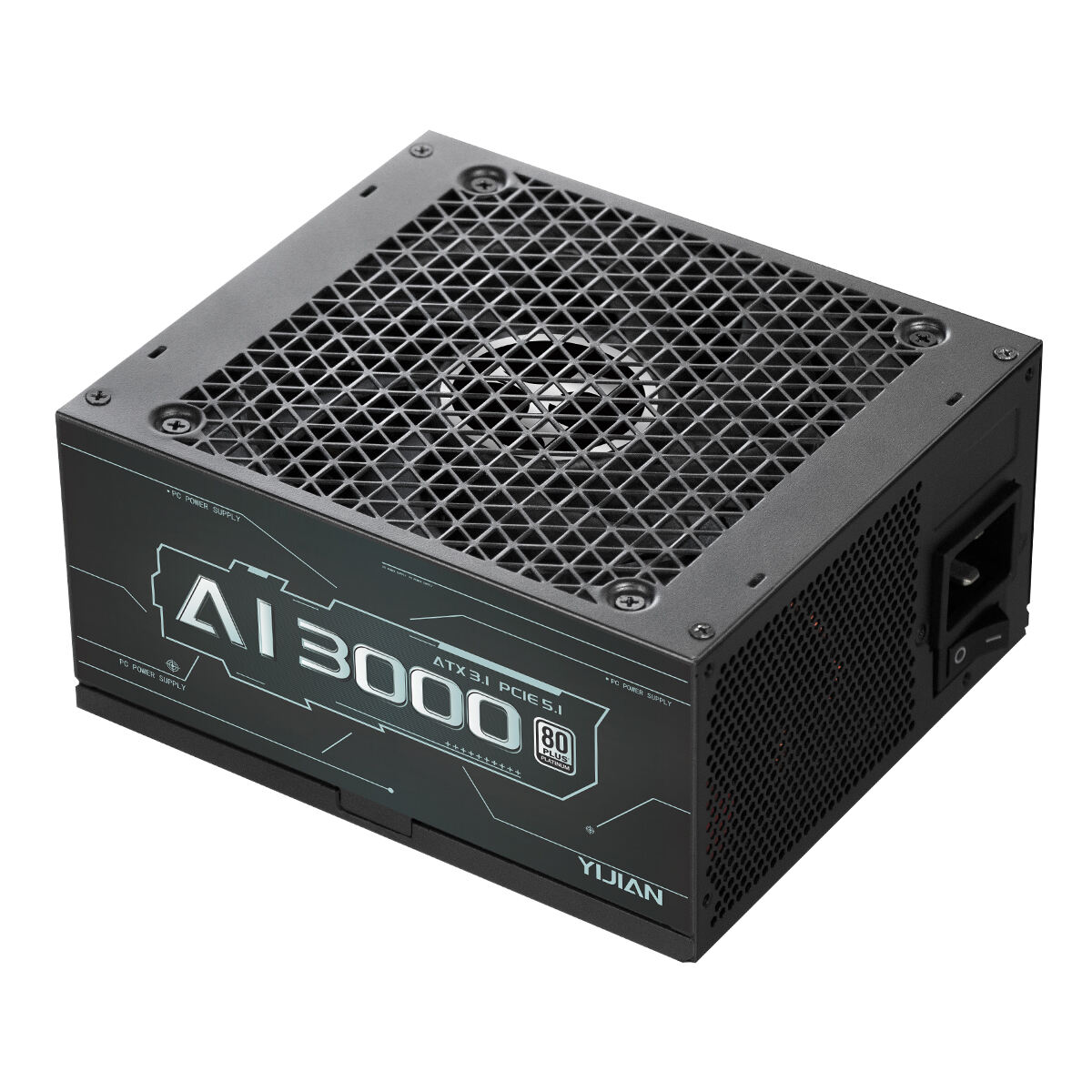 sumber daya PC modular penuh 80Plus Platinum AI-3000W Sumber daya ATX Sumber Daya Komputer PSU