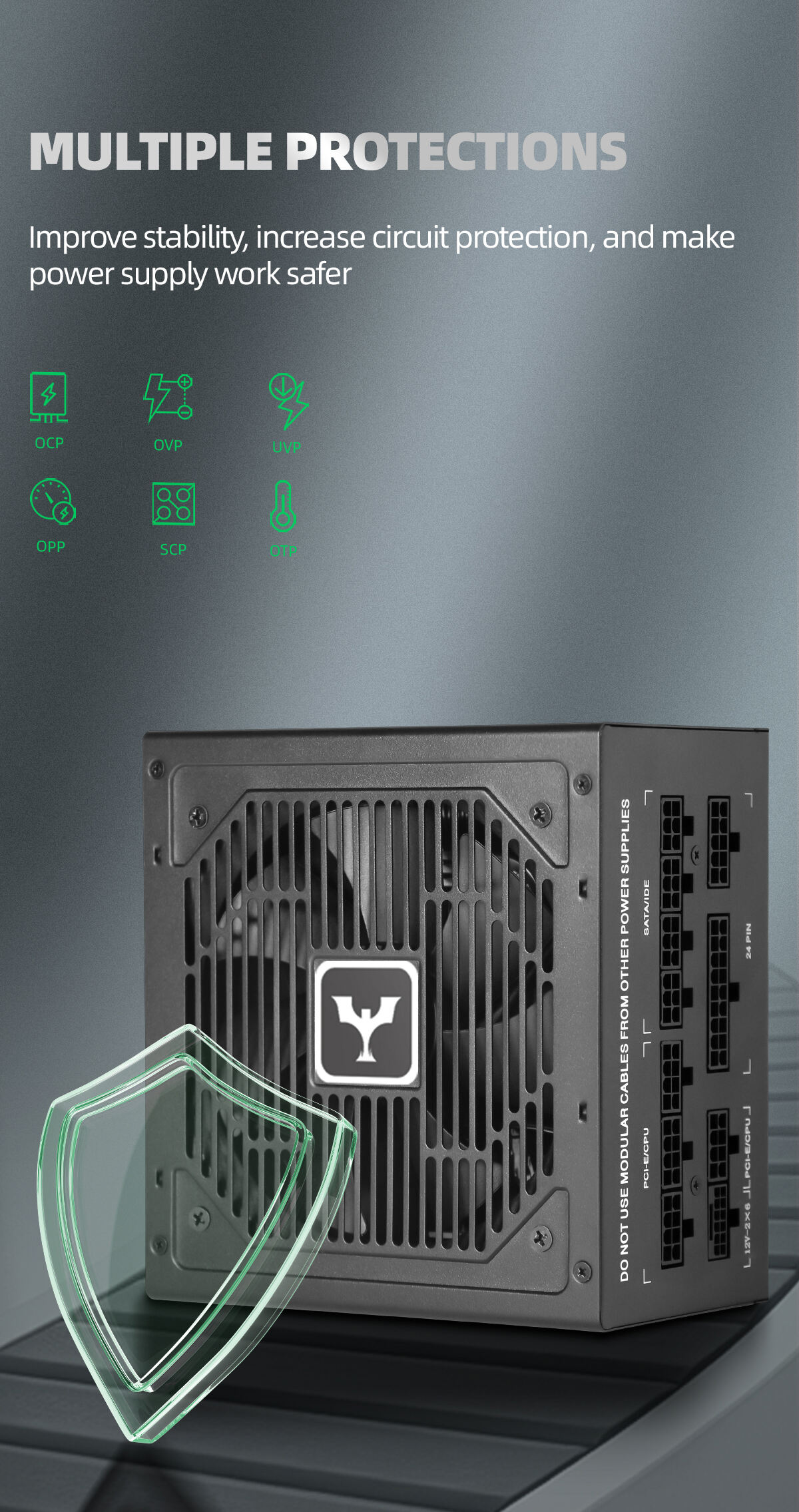 0680Plus White WF-500W Full modular PC power supply Units Computer power supply for Chassis.jpg