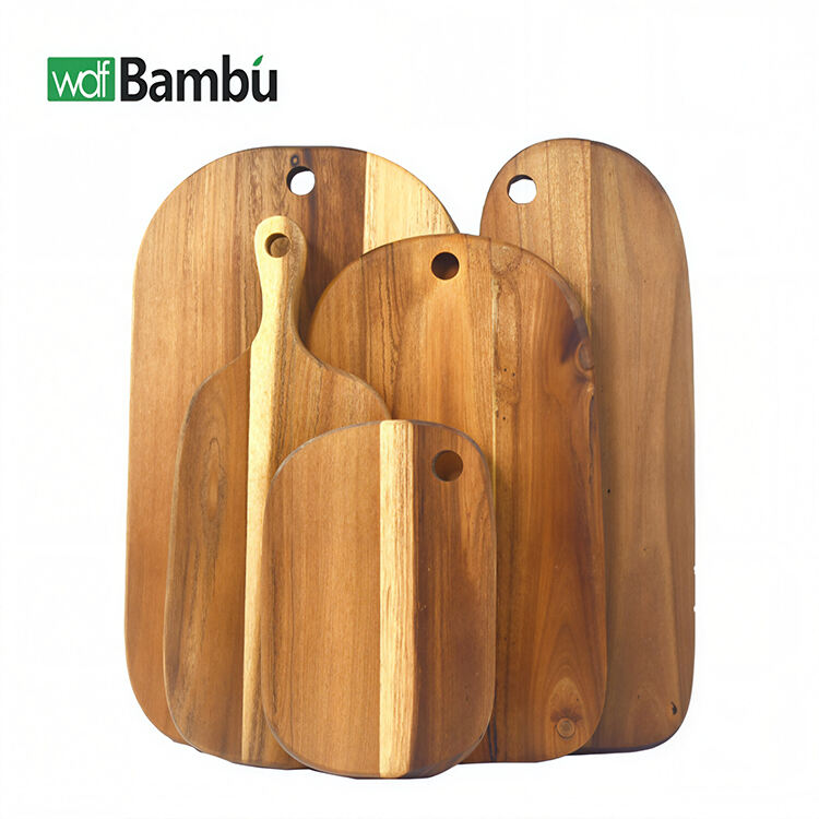 WDF Fabriek levering graan epicurean teak houten snijplank chacuterie bord tablas de madera para picar houten snijplank  