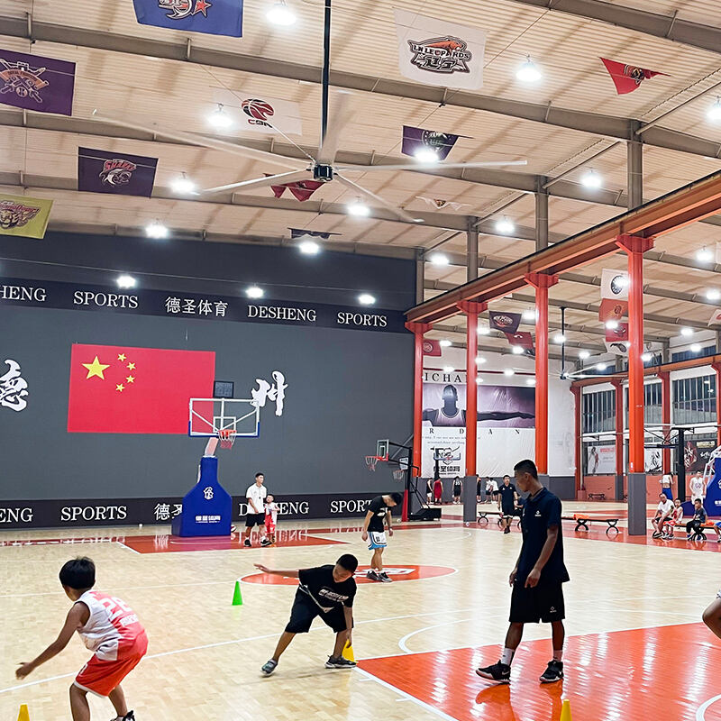 Playing basketball with a hvls fan gym is more enjoyable