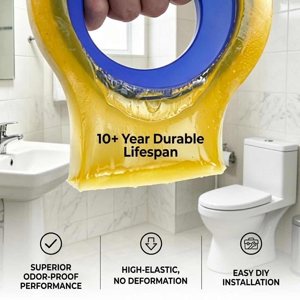 Nano High-Elastic Toilet Seal Gasket - 10+ Year Durable, Odor-Proof