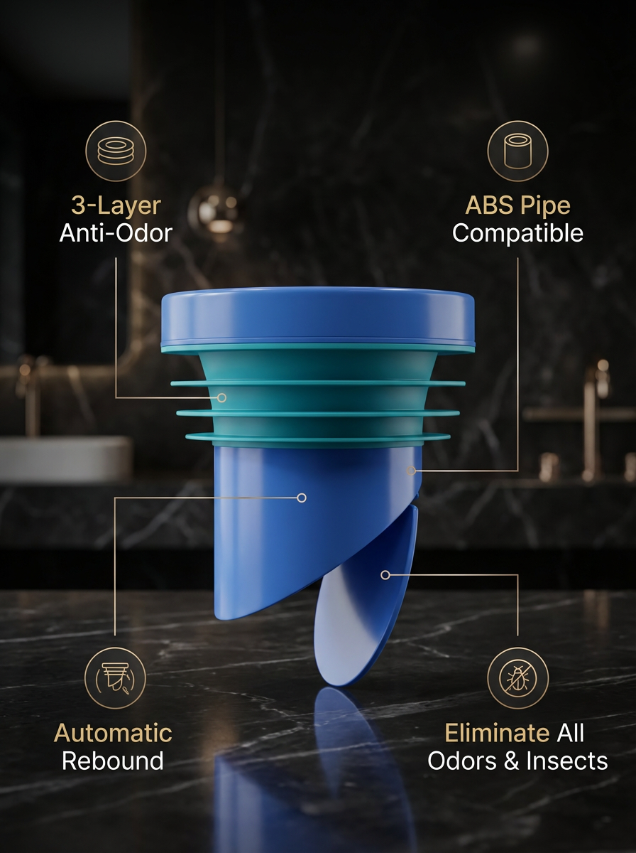 Toilet Anti-Backflow Check Valve | Professional Replacement & Odor-Backflow Solution