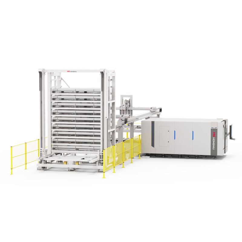 3015HU Enclosed Type Fiber Laser Cutting Machine with Automatic Loading & Unloading Material Warehouse