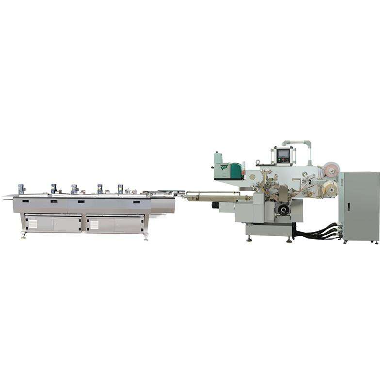 Chocolate bar flow packing machine