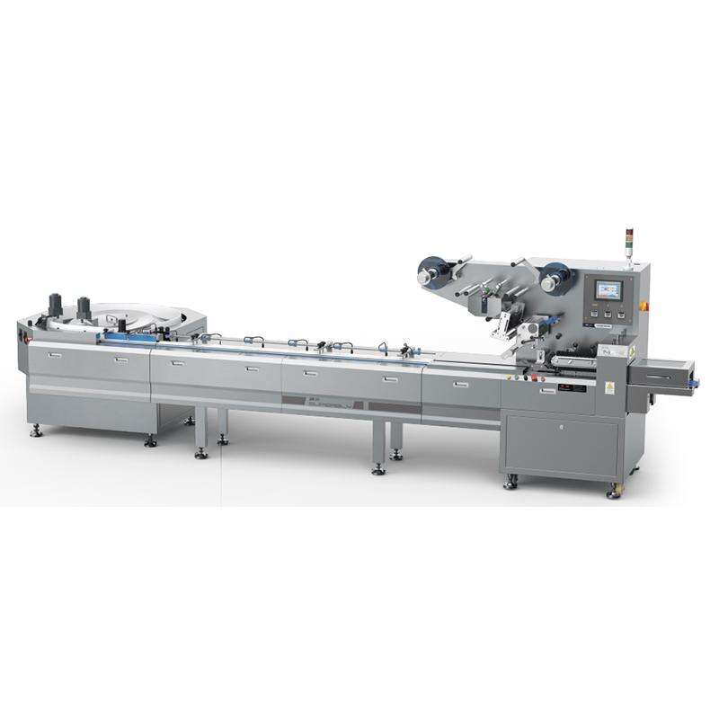 Chocolate truffle or candy bar flow packing machine