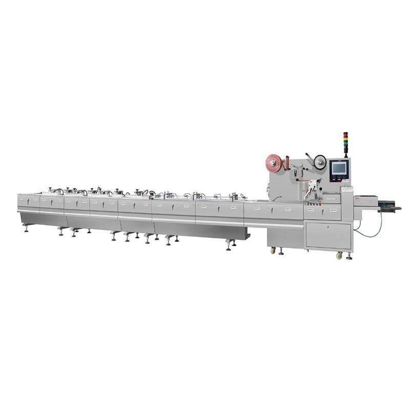 Chocolate bar or candy bar flow packing machine