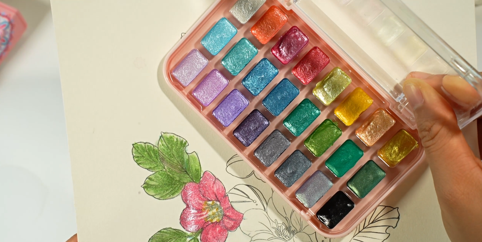 만다라 24색 진주 안료