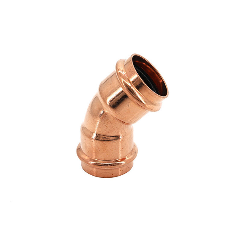 copper v press fitting 45 elbow