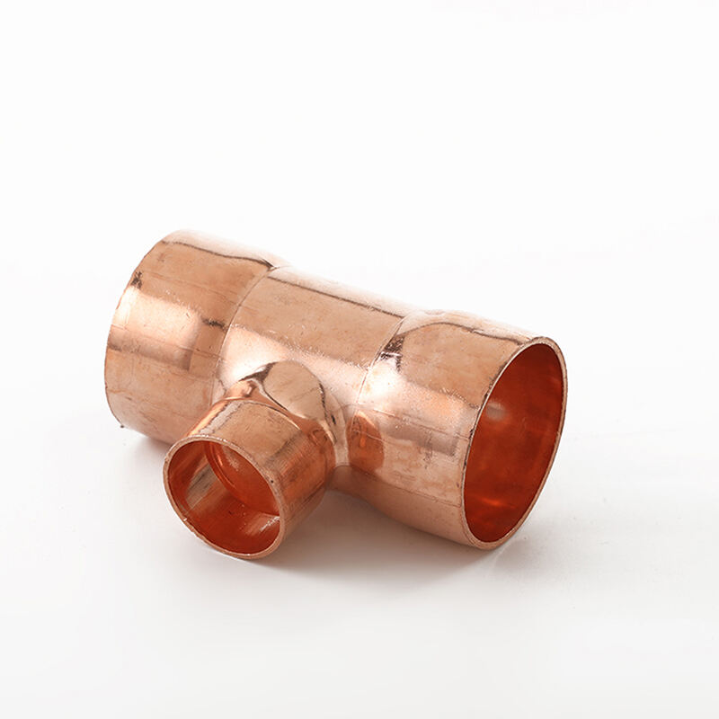 copper welding fitting tee reducing