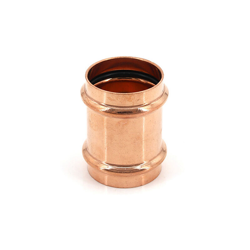 Copper press fitting slip coupling