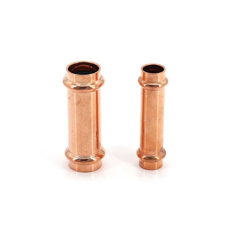 Copper V press extended slip coupling no stop 