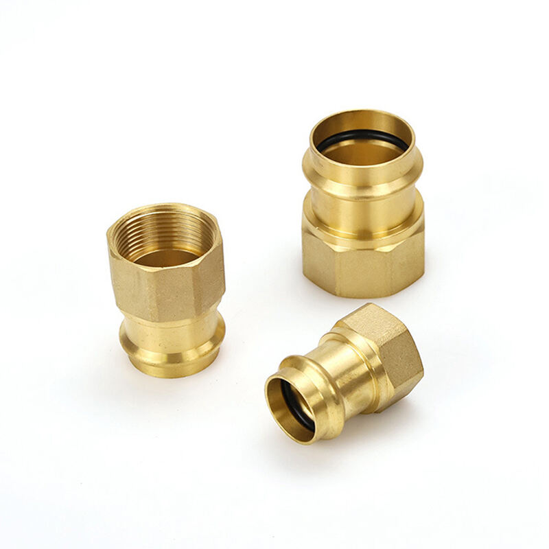 copper v press fitting female street adapter