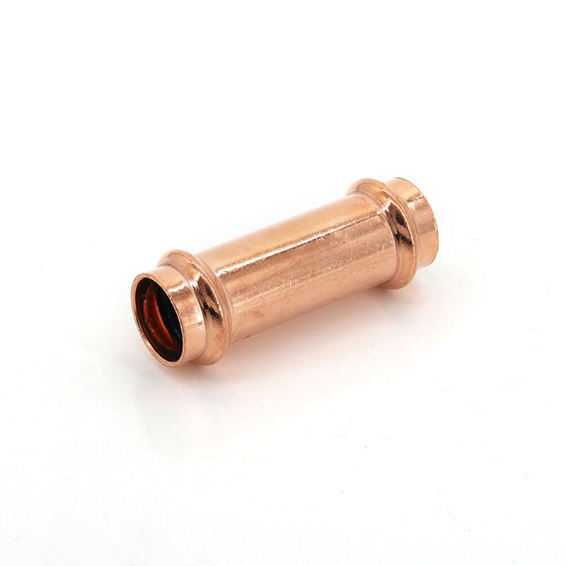 copper v press fittings extended slip coupling no stop