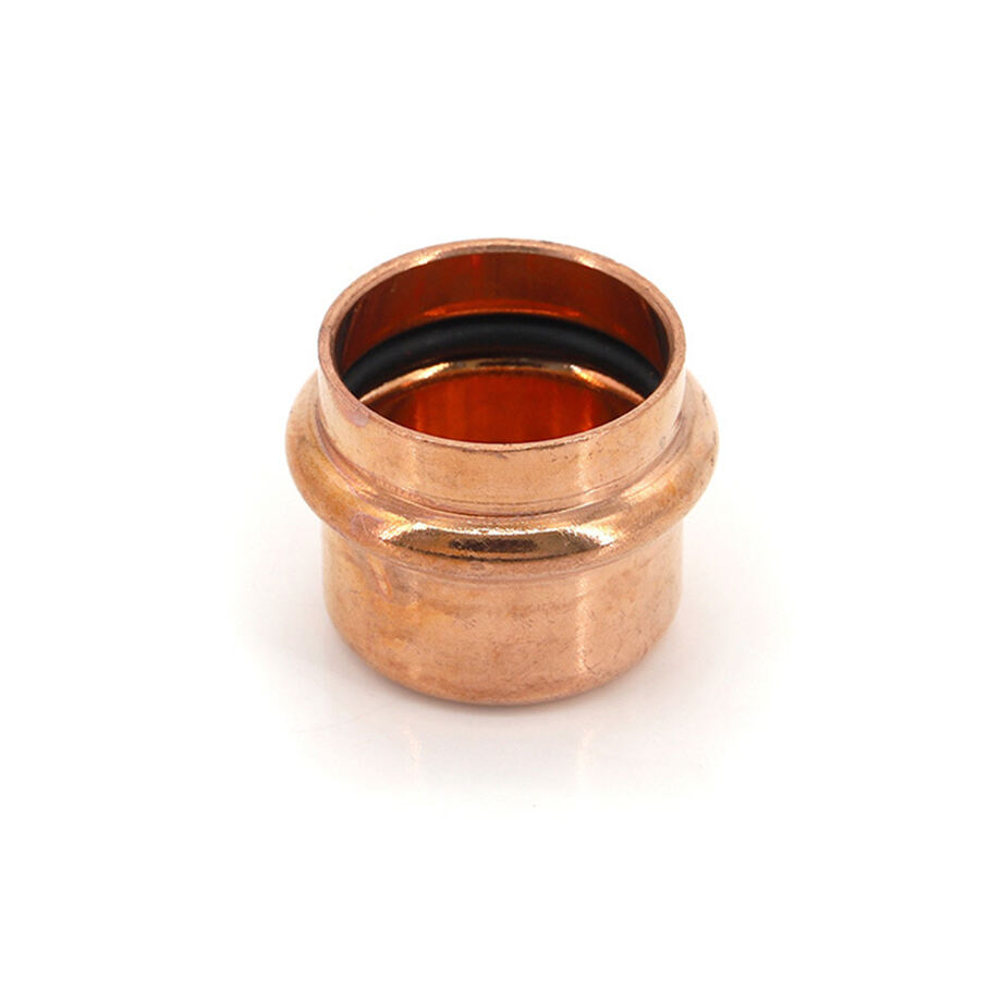 copper v press fitting stop end