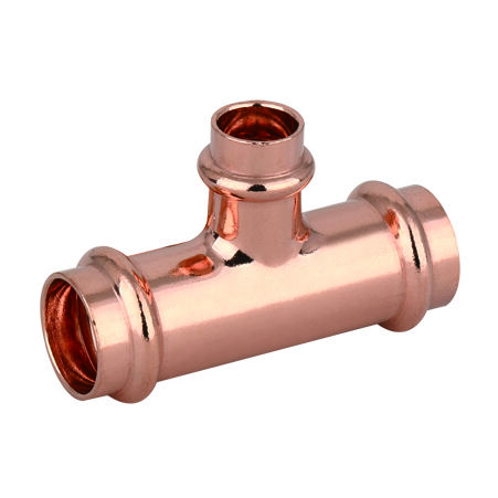 Copper V press fitting Reducing Tee