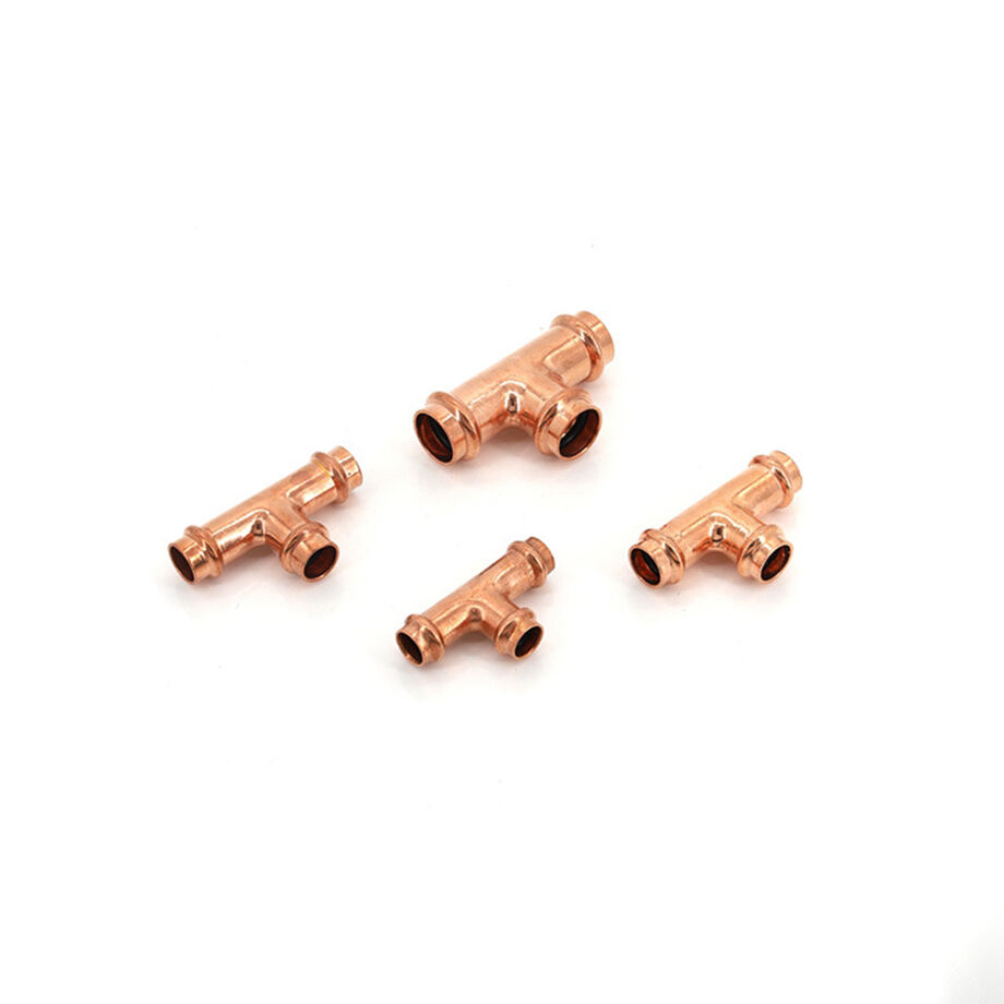 Copper V-Press Fitting Tee Connector