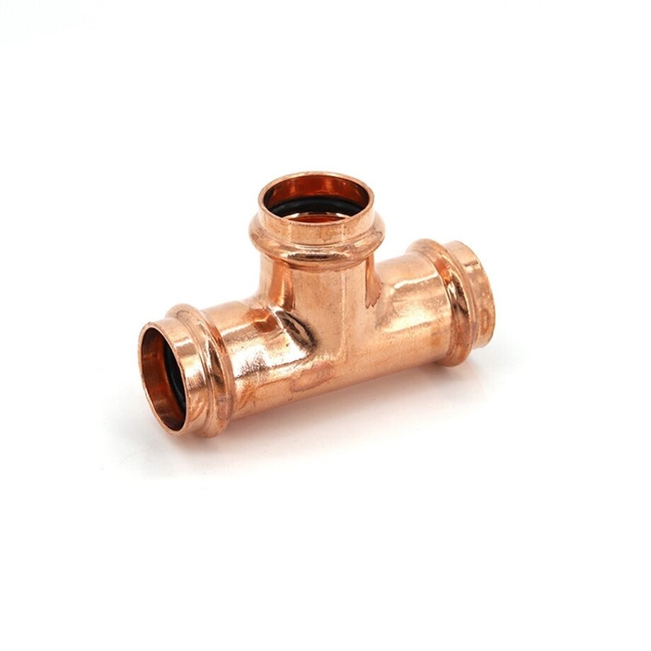 Copper V-Press Fitting Tee Connector