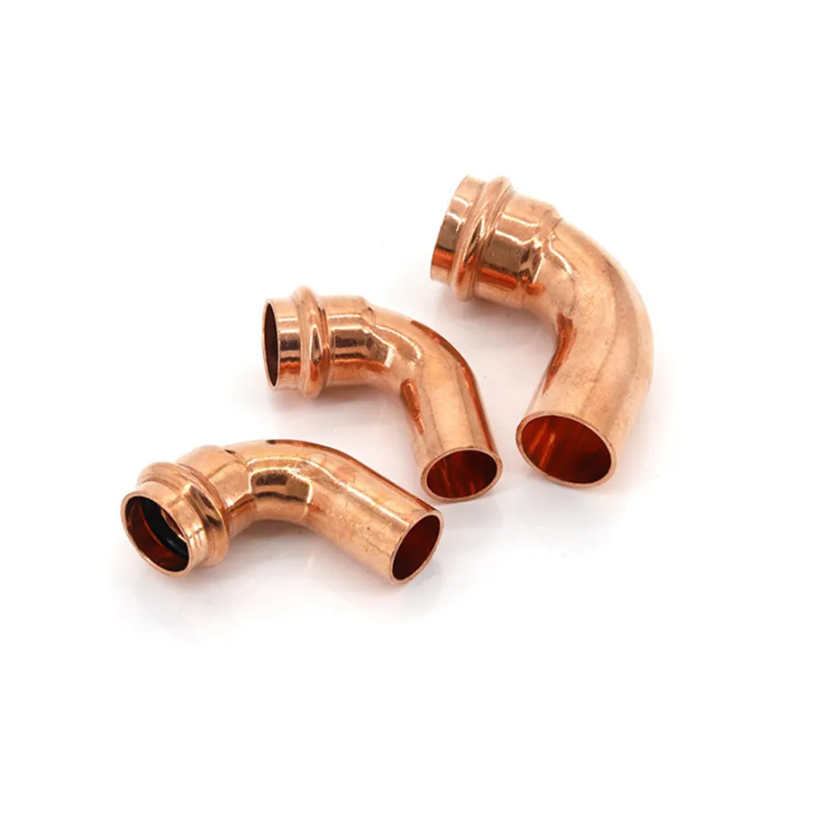 ASTM B62 및 EN 1254 인증 구리 파이프 피팅