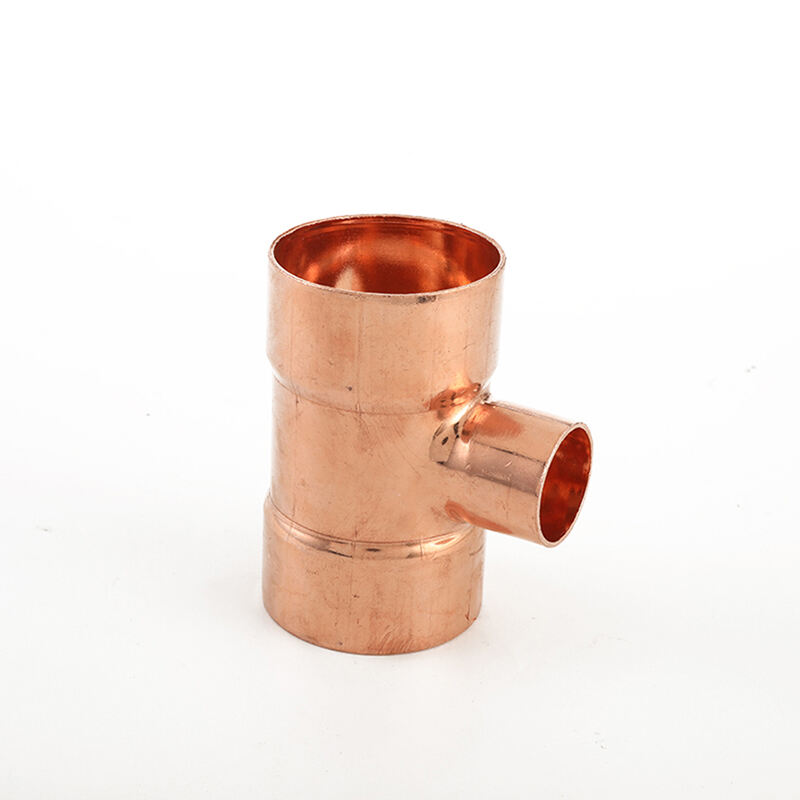 copper welding fitting tee reducing