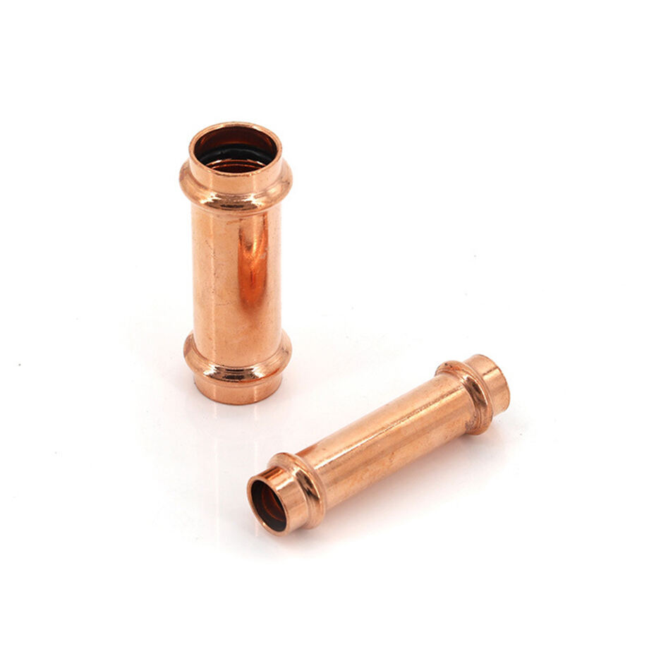 Copper V press extended slip coupling no stop 